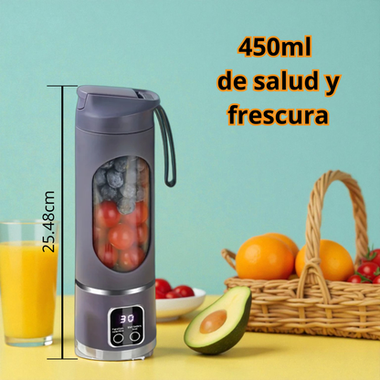 Licuadora Portatil de 450ml con carga USB tipo C
