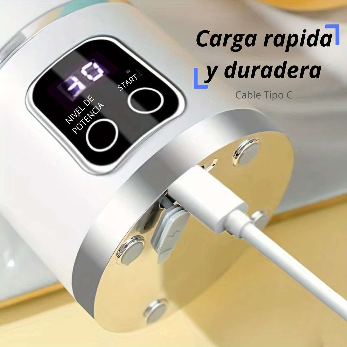 Licuadora Portatil de 450ml con carga USB tipo C